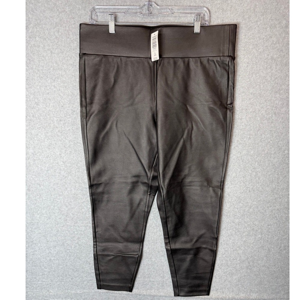 Torrid‎ Faux Leather Leggings Womens 2X/18-20 Pixie High Waist Black Pants